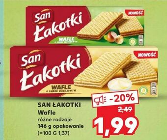Kaufland SAN ŁAKOTKI Wafle oferta