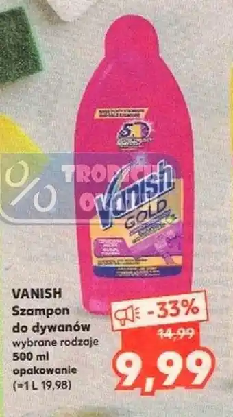 Kaufland Vanish szampon do dywanów 500ml oferta