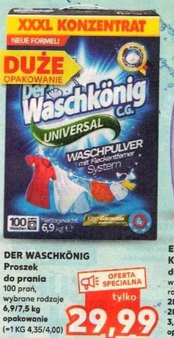 Kaufland Der Waschkonig proszek do prania oferta