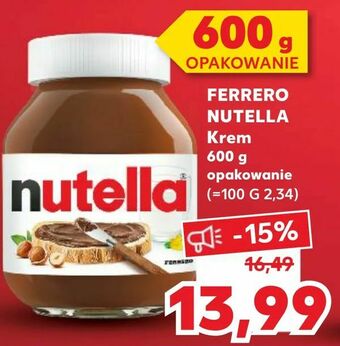 Kaufland FERRERO NUTELLA Krem oferta
