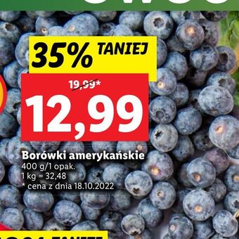 Lidl Borówki amerykańskie 400g oferta