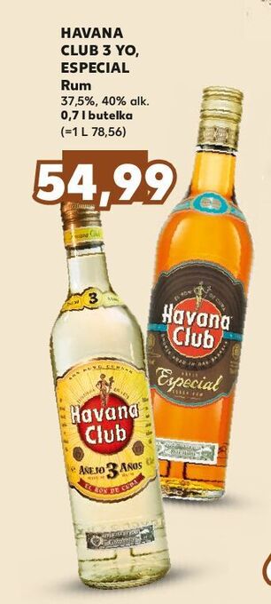 Kaufland Rum havana club anejo 3 y.o. oferta