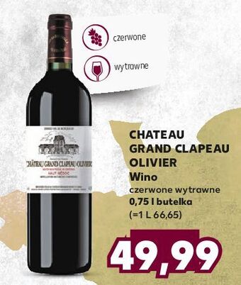 Kaufland Wino chateau grand clapeau olivier haut-medoc oferta