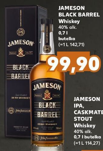 Kaufland Whiskey karton jameson black barrel oferta