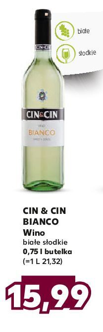 Kaufland Wino cin&cin bianco oferta
