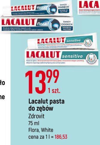 E.Leclerc Pasta do zębów świeży oddech lacalut flora oferta