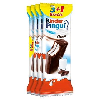 Auchan Kinder pingui choco biszkopt z mlecznym nadzieniem pokryty czekoladą 4 x 30 g oferta