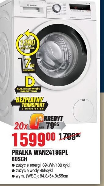 E.Leclerc Pralka wan2418gpl bosch oferta
