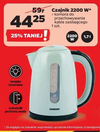 Netto Czajnik elektryczny 2200 w oferta
