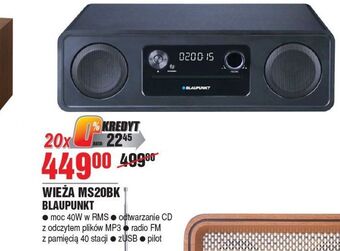 E.Leclerc Wieża ms 20bk blaupunkt oferta