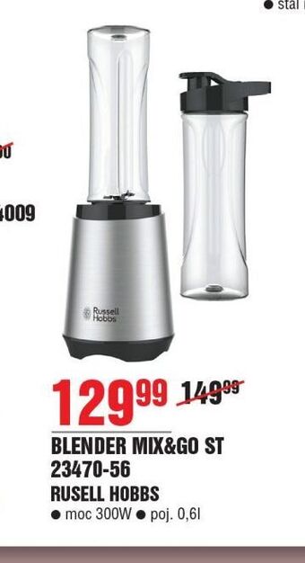 E.Leclerc Blender kielichowy mix & go 23470-56 russell hobbs oferta