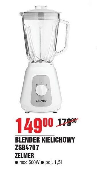 E.Leclerc Blender kielichowy zsb4707 zelmer oferta
