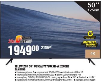 E.Leclerc Telewizor ue50au7172uxxh samsung oferta