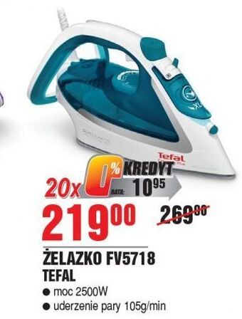 E.Leclerc Żelazko fv5718 tefal oferta