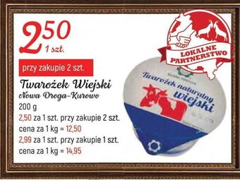 E.Leclerc Twarożek naturalny wiejski nowa droga oferta