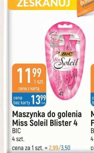 E.Leclerc Maszynka do golenia pink bic miss soleil oferta