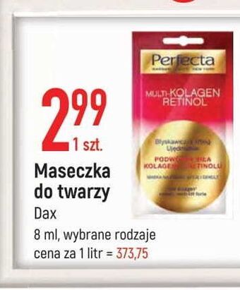 E.Leclerc Maska na twarz szyję i dekolt podwójna siła kolagenu perfecta multi kolagen retinol oferta