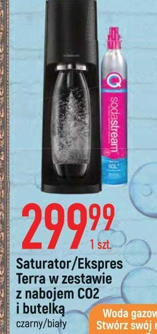 E.Leclerc Urządzenie art black + butelka nabój sodastream oferta