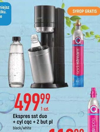 E.Leclerc Ekspres do napojów gazowanych duo white + 2 butelki karafka sodastream oferta