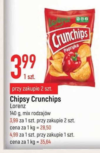 E.Leclerc Chipsy paprykowe crunchips oferta