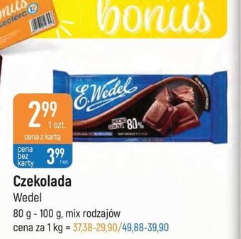 E.Leclerc Czekolada mocno gorzka 80% e. wedel oferta