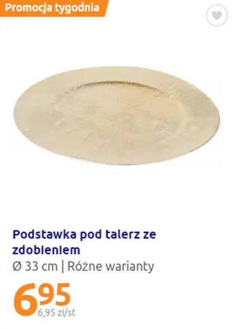 Action Podstawka pod talerz ze zdobieniem 33 cm oferta
