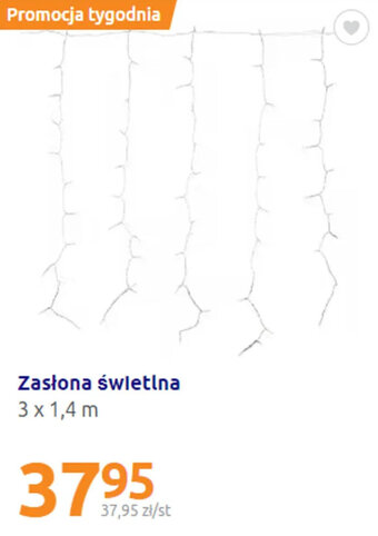Action Zasłona świetlna 3 x 1,4 m oferta