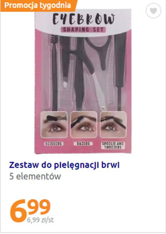 Action Zestaw do pielęgnacji brwi 5 elementów oferta
