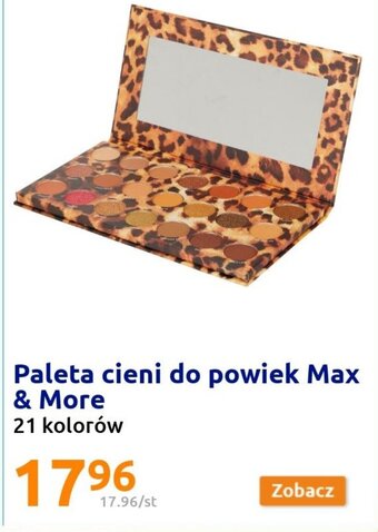 Action Max&More Paleta cieni do powiek 21 kolorów oferta