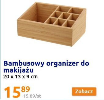 Action Bambusowy organizer do makijażu 20 x 13 x 9 cm oferta