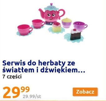 Action Serwis do herbaty ze światłem i dźwiękiem 7 części oferta