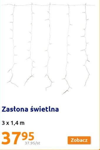 Action Zasłona świetlna 3 x 1,4 m oferta