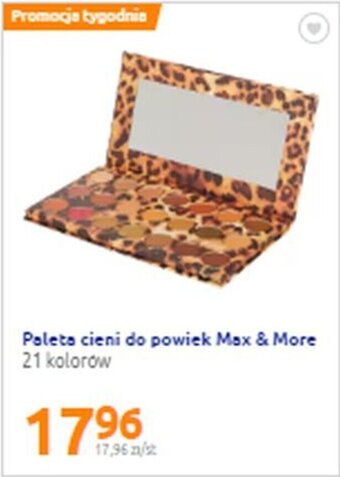 Action Max&More paleta cieni do powiek 21 kolorów oferta