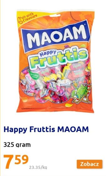 Action Maoam Happy Fruttis 325 gram oferta