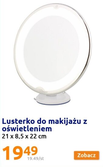 Action Lusterko do makijażu z oświetleniem 21 x 8,5 x 22 cm oferta