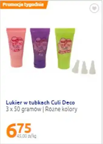 Action Culi Deco lukier w tubkach 3x50g oferta