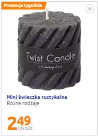 Action Mini świeczka rustykalna oferta