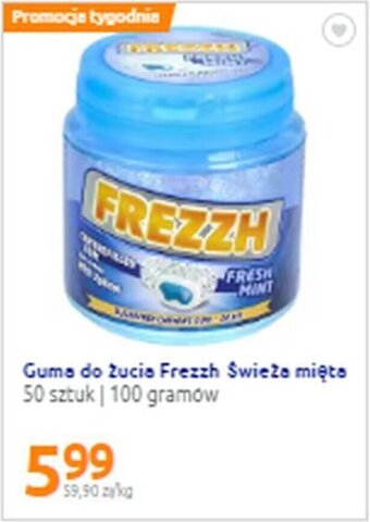Action Frezzh guma do żucia świeża mięta 100g oferta