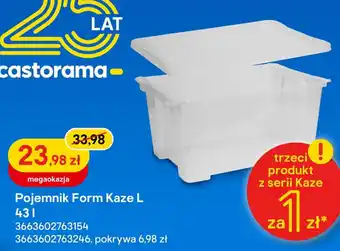 Castorama Pojemnik Form Kaze L 43L oferta