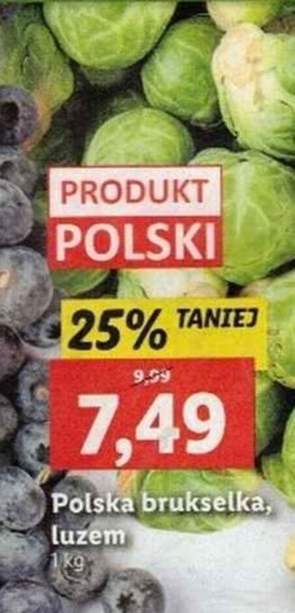 Lidl Polska brukselka luzem 1kg oferta