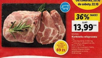 Lidl Karkówka wieprzowa 1kg oferta