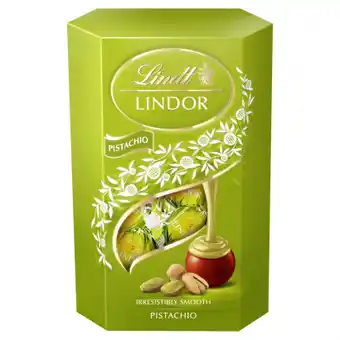 Auchan Lindt - lindor praliny czekoladowe z nadzieniem pistacjowym oferta