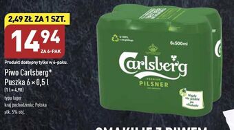 ALDI Piwo carlsberg oferta