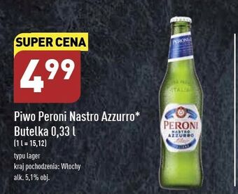 ALDI Piwo peroni nastro azzurro oferta