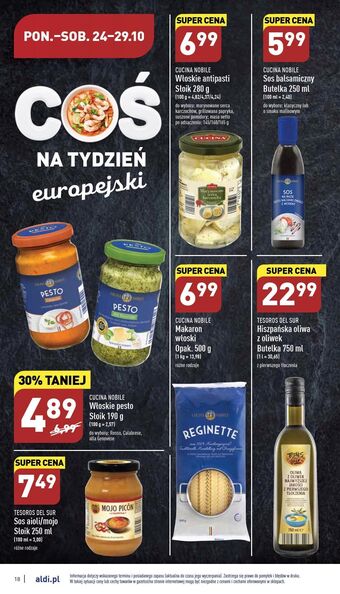 ALDI Sos balsamiczny o smaku malin cucina nobile oferta