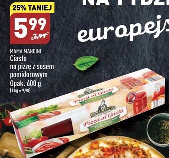 Ciasto na pizzę z sosem pomidorowym mama mancini
