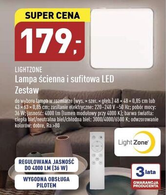 ALDI Lampa sufitowa led lightzone oferta