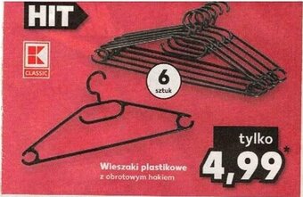 Kaufland Wieszaki plastikowe oferta