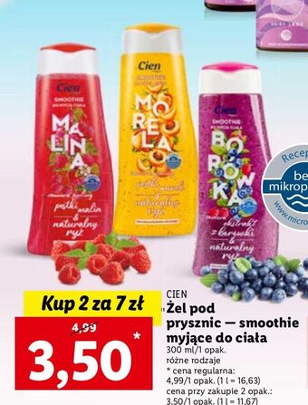 Lidl Smoothie do mycia ciała morela cien oferta
