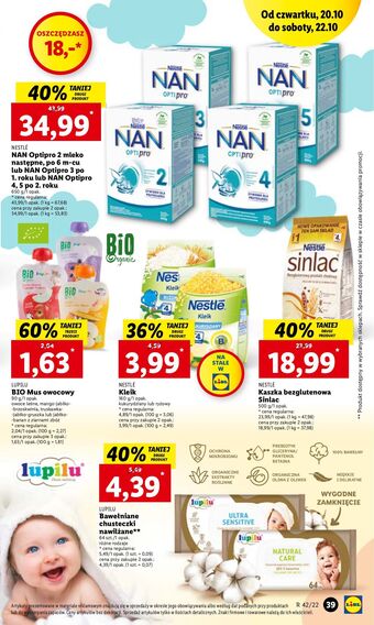 Lidl Mleko 3 nestle nan optipro oferta